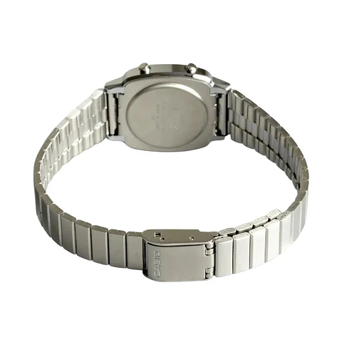Reloj Digital Casio LA670WA-4DF Para Mujer en Acero Color Plateado
