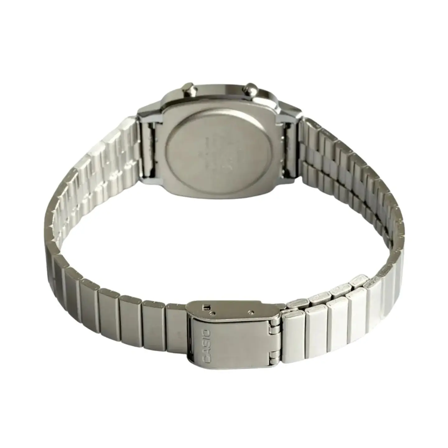 Reloj Digital Casio LA670WA-4DF Para Mujer en Acero Color Plateado 2