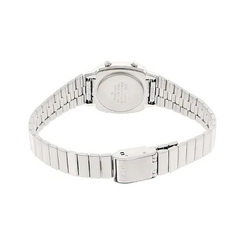 Reloj Digital Casio LA670WA7DF Para Mujer en Acero Color Plateado