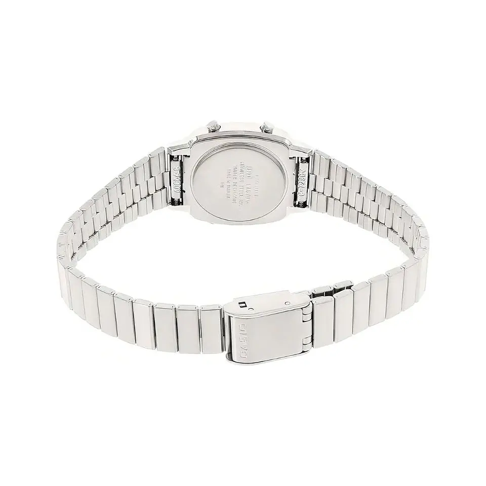 Reloj Digital Casio LA670WA7DF Para Mujer en Acero Color Plateado 2