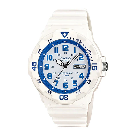 Reloj Analogo Casio MRW_200HC_7B2V Para Hombre en Resina Color Blanco