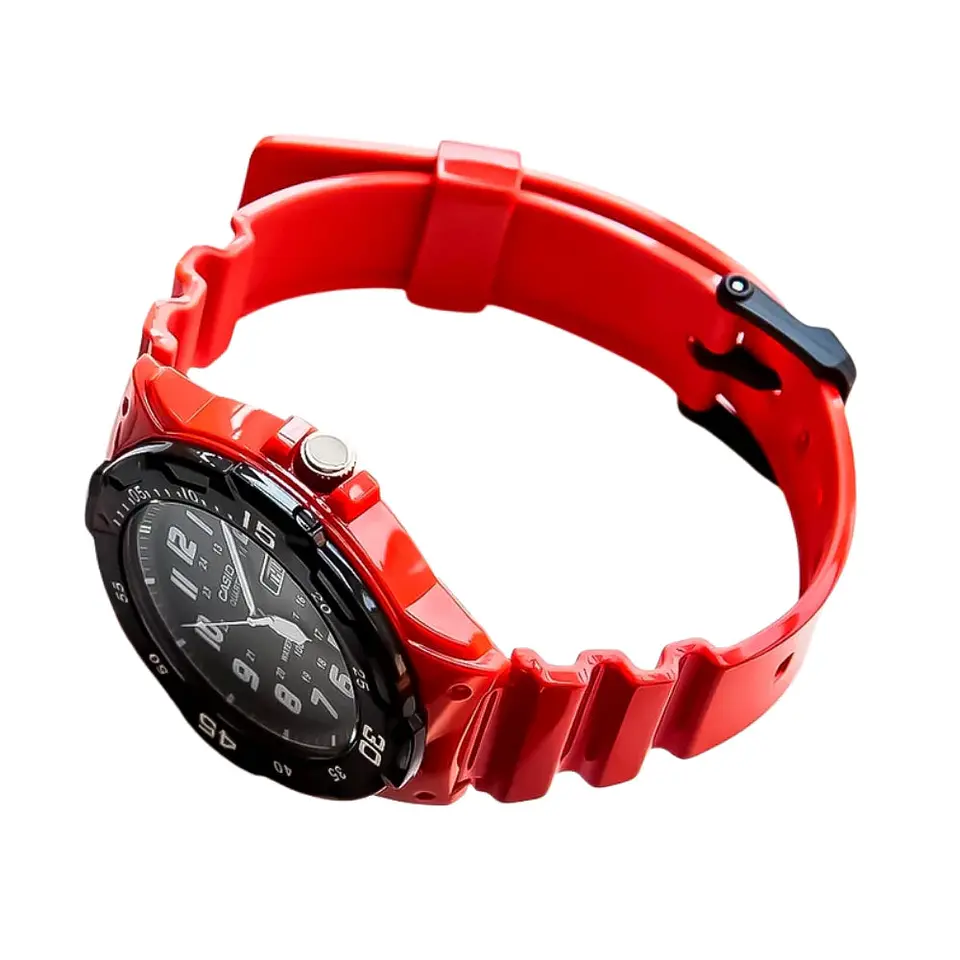 Reloj Analogo Casio MRW-200HC-4BVDF Para Hombre en Resina Color Rojo 3