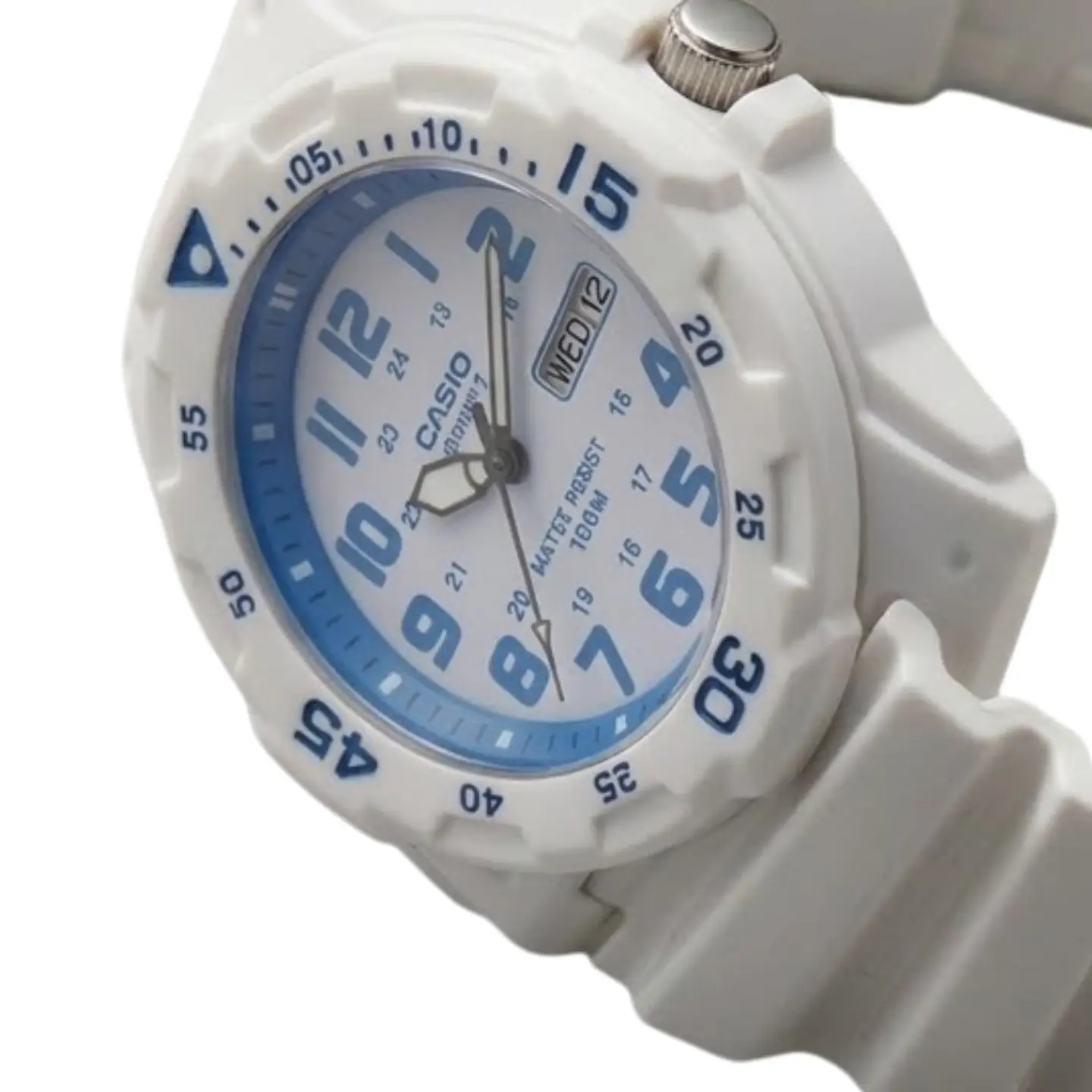 Reloj Analogo Casio MRW_200HC_7B2V Para Hombre en Resina Color Blanco 4