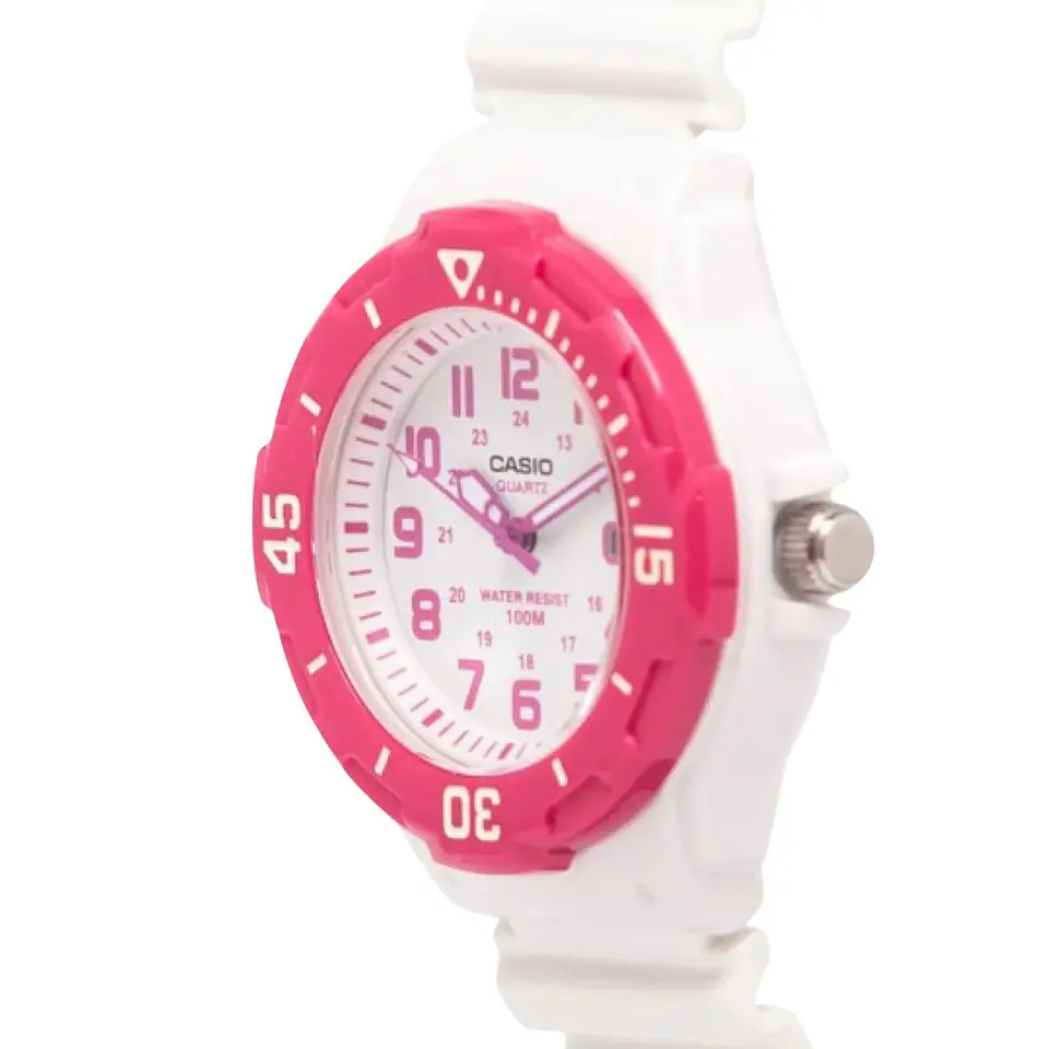 Reloj Analogo Casio LRW_200H_4BV Para Mujer en Resina Color Rosado 3