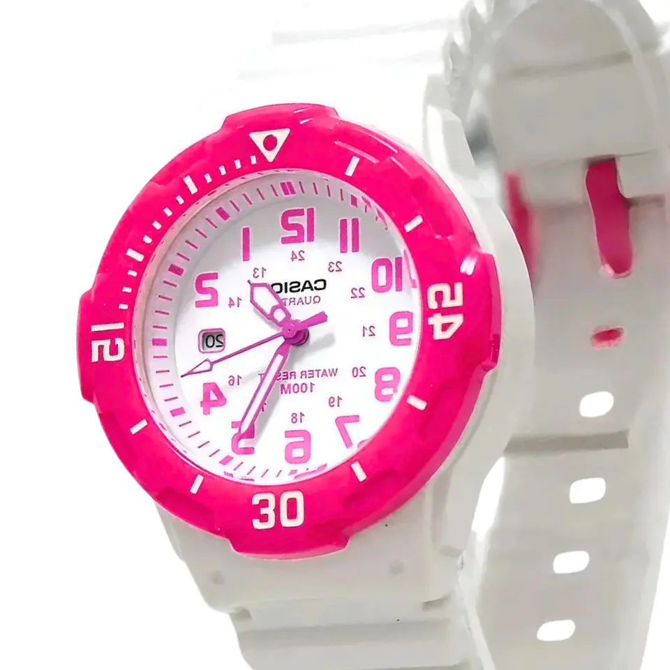 Reloj Analogo Casio LRW_200H_4BV Para Mujer en Resina Color Rosado 4