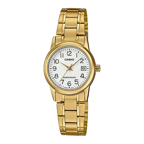 Reloj Analogo Casio LTP_V002G_7B2 Para Mujer en Acero Color Dorado