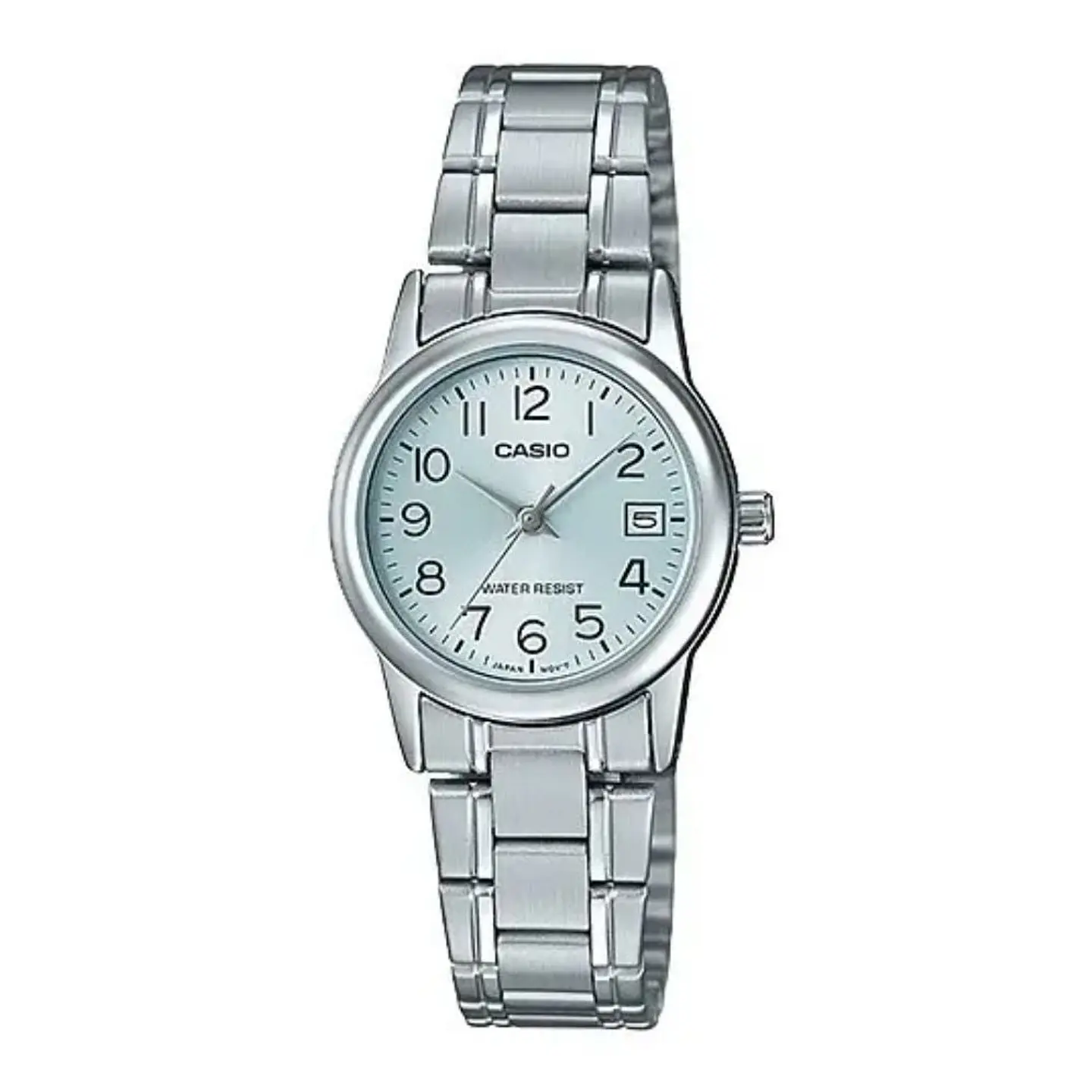 Reloj Analogo Casio LTP_V002D_2B Para Mujer en Acero Color Plateado 1