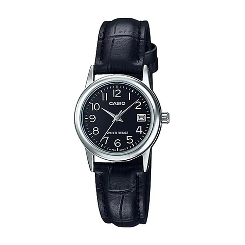 Reloj Analogo Casio LTP_V002L_1B Para Mujer en Acero Color Negro