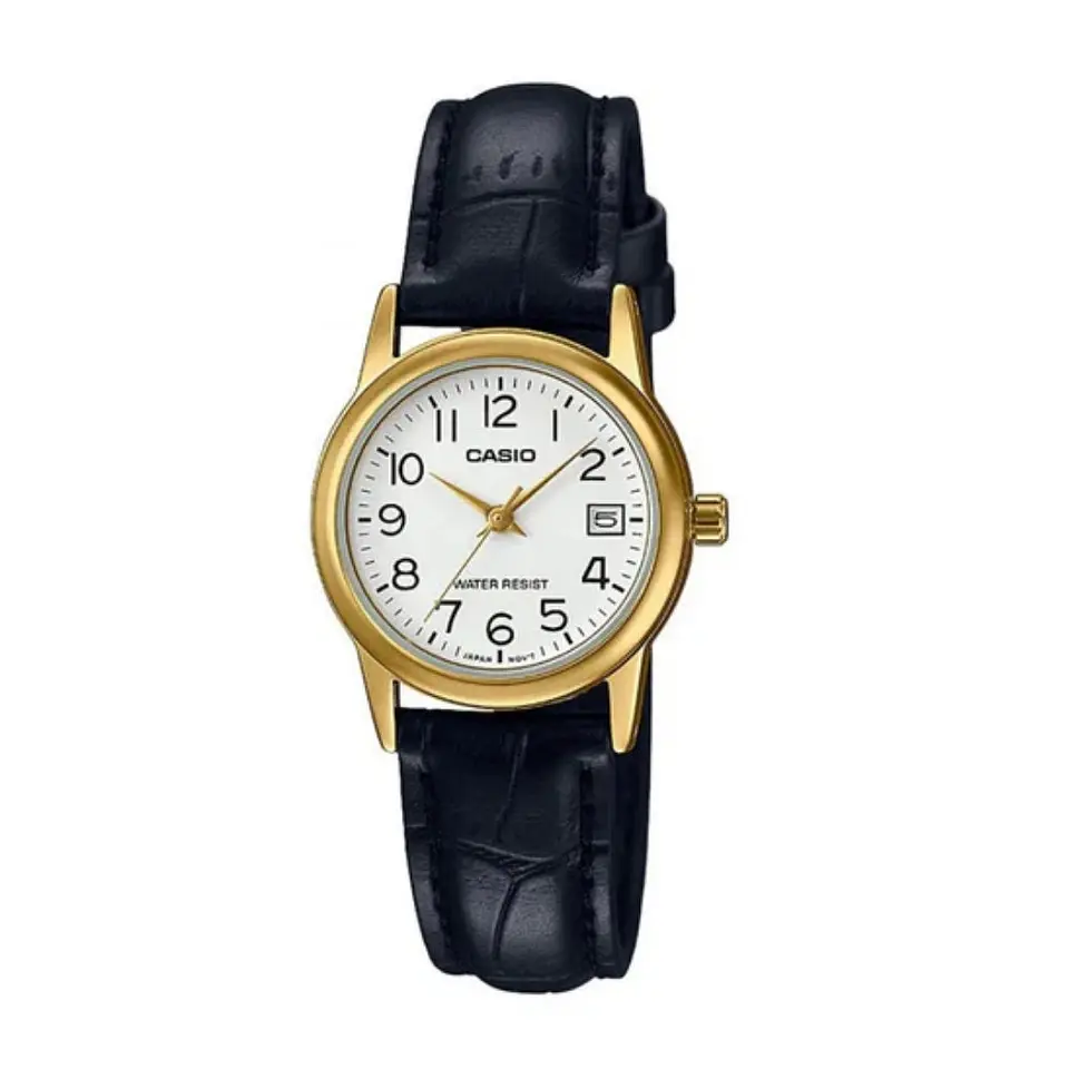 Reloj Analogo Casio LTPV002GL-7B2UDF Para Mujer en Acero Color Dorado 1