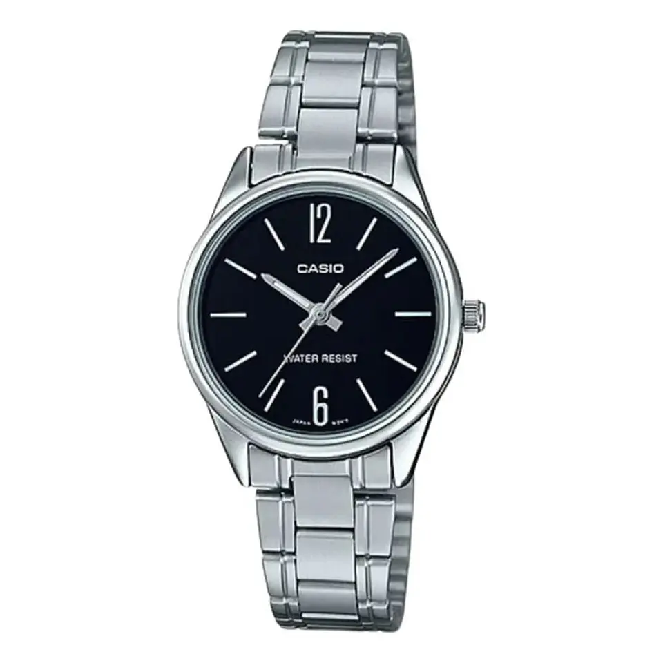 Reloj Analogo Casio LTP_V005D_1B Para Mujer en Acero Color Plateado 1