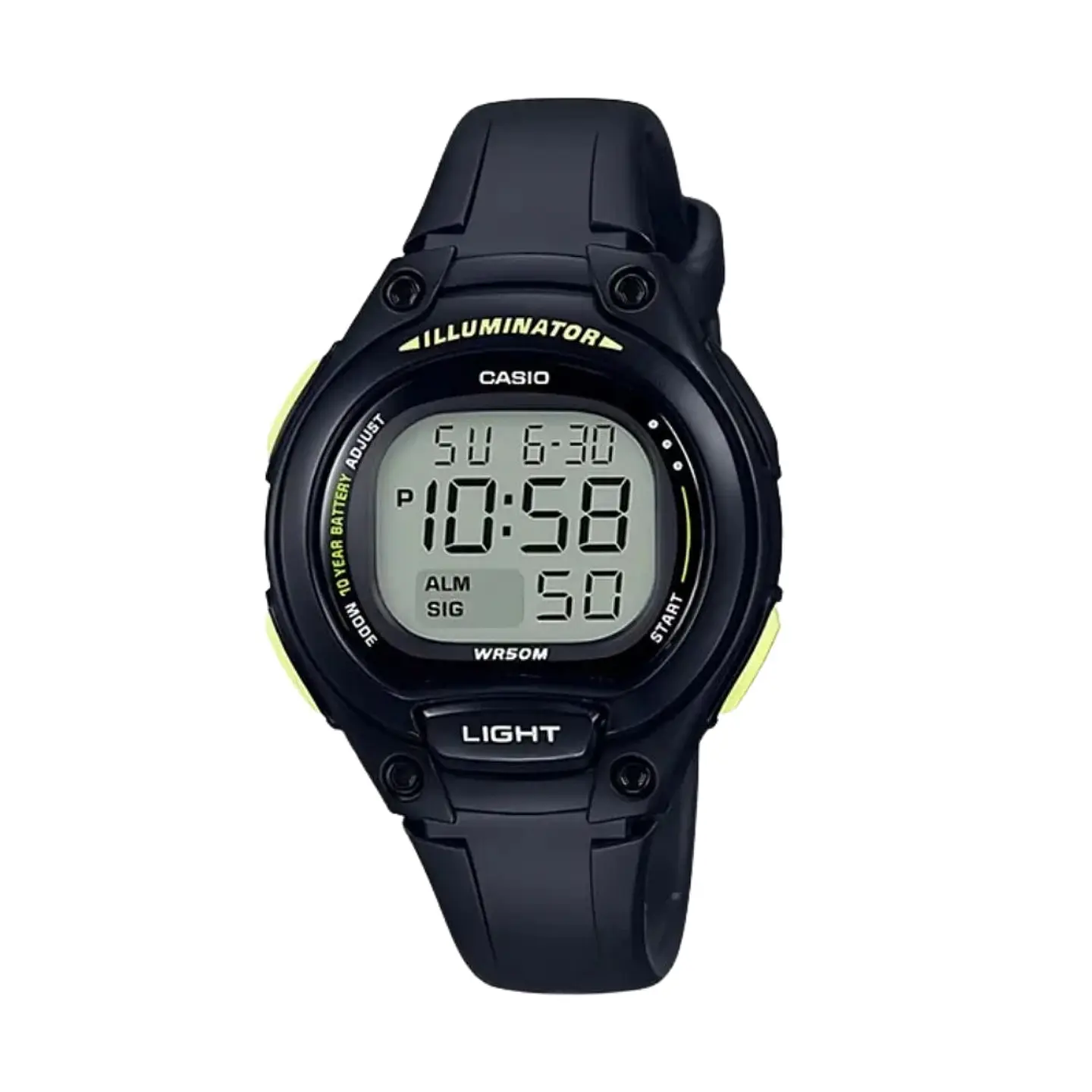 Reloj Digital Casio LW_203_1BV Unisex en Resina Color Negro 1