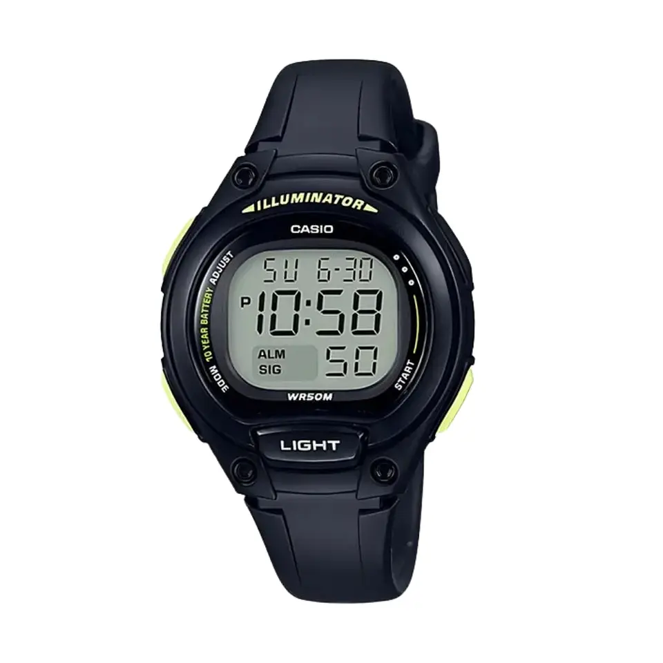 Reloj Digital Casio LW_203_1BV Unisex en Resina Color Negro 1
