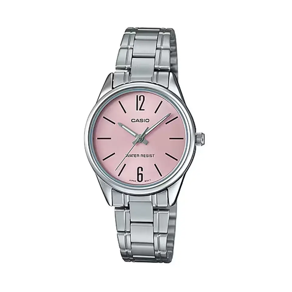 Reloj Analogo Casio LTP_V005D_4B Para Mujer en Acero Color Plateado 1