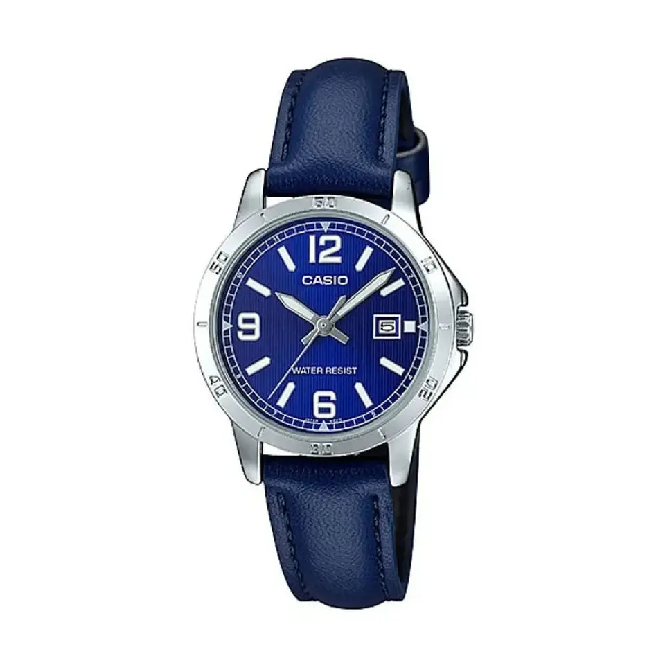 Reloj Analogo Casio LTPV004L-2BUDF Unisex en Acero Color Azul 1