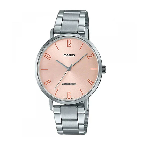 Reloj Analogo Casio LTPVT01D-4B2UDF Para Mujer en Acero Color Plateado