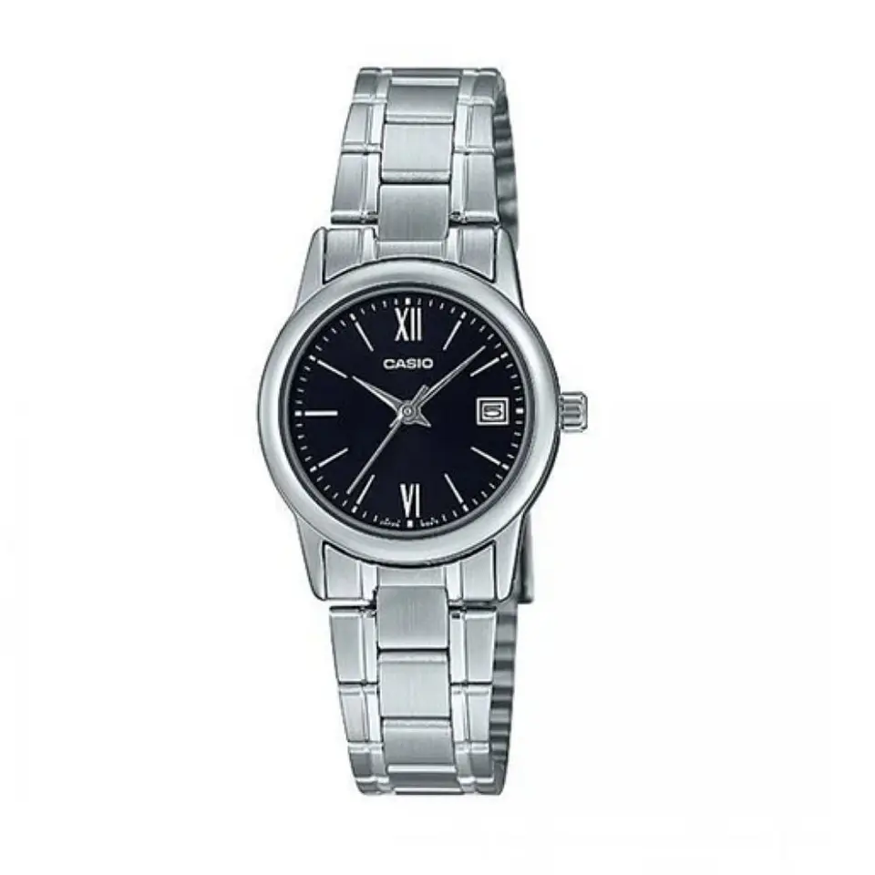 Reloj Analogo Casio LTPV002D-1B3UDF Para Mujer en Acero Color Plateado 1