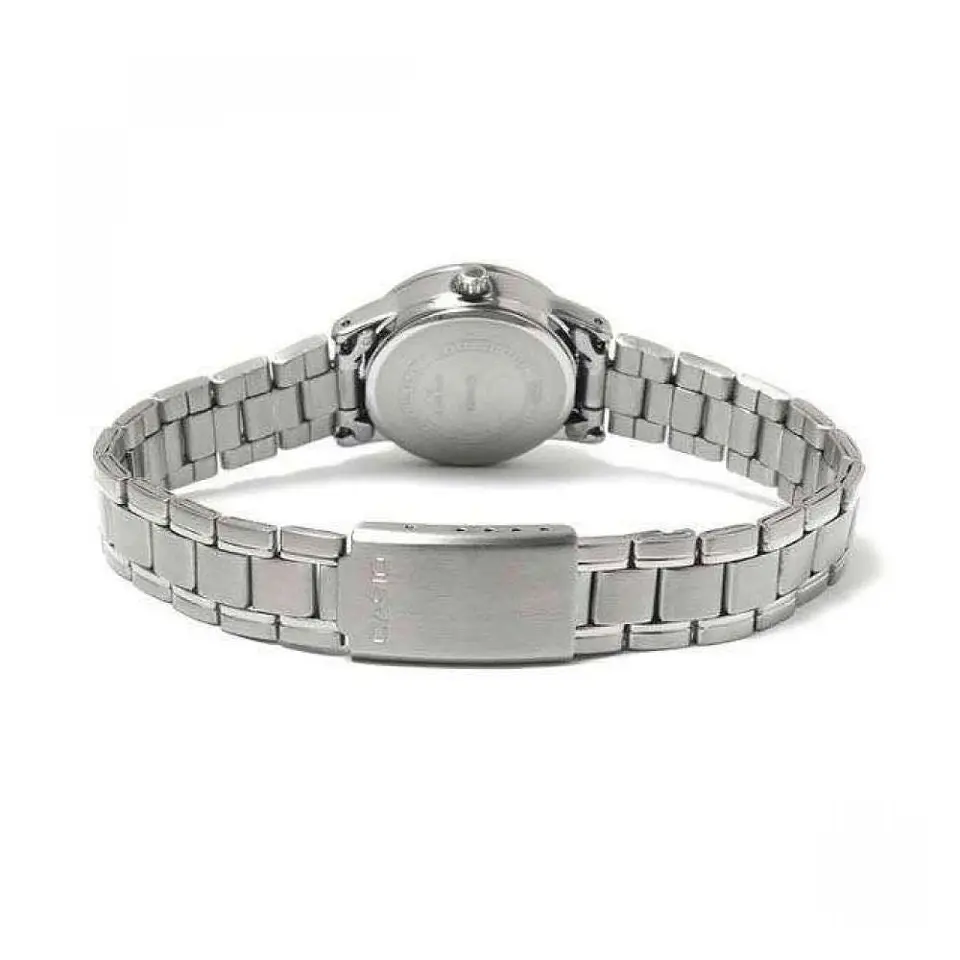 Reloj Analogo Casio LTP_V002D_2B Para Mujer en Acero Color Plateado 2