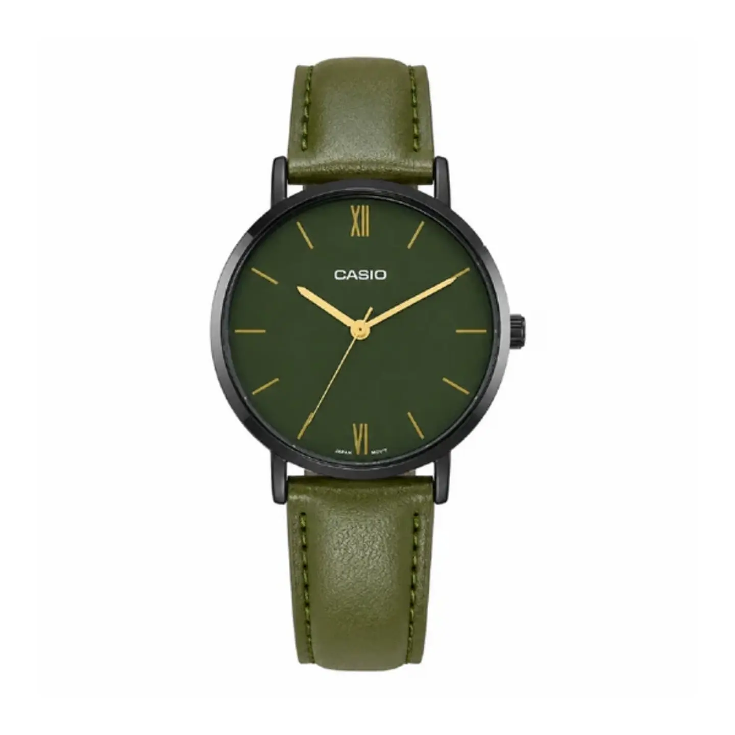 Reloj Analogo Casio LTP-VT02BL-3AUDF Para Mujer en Acero Color Verde 1