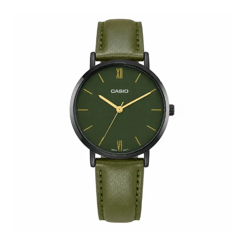 Reloj Analogo Casio LTP-VT02BL-3AUDF Para Mujer en Acero Color Verde 1