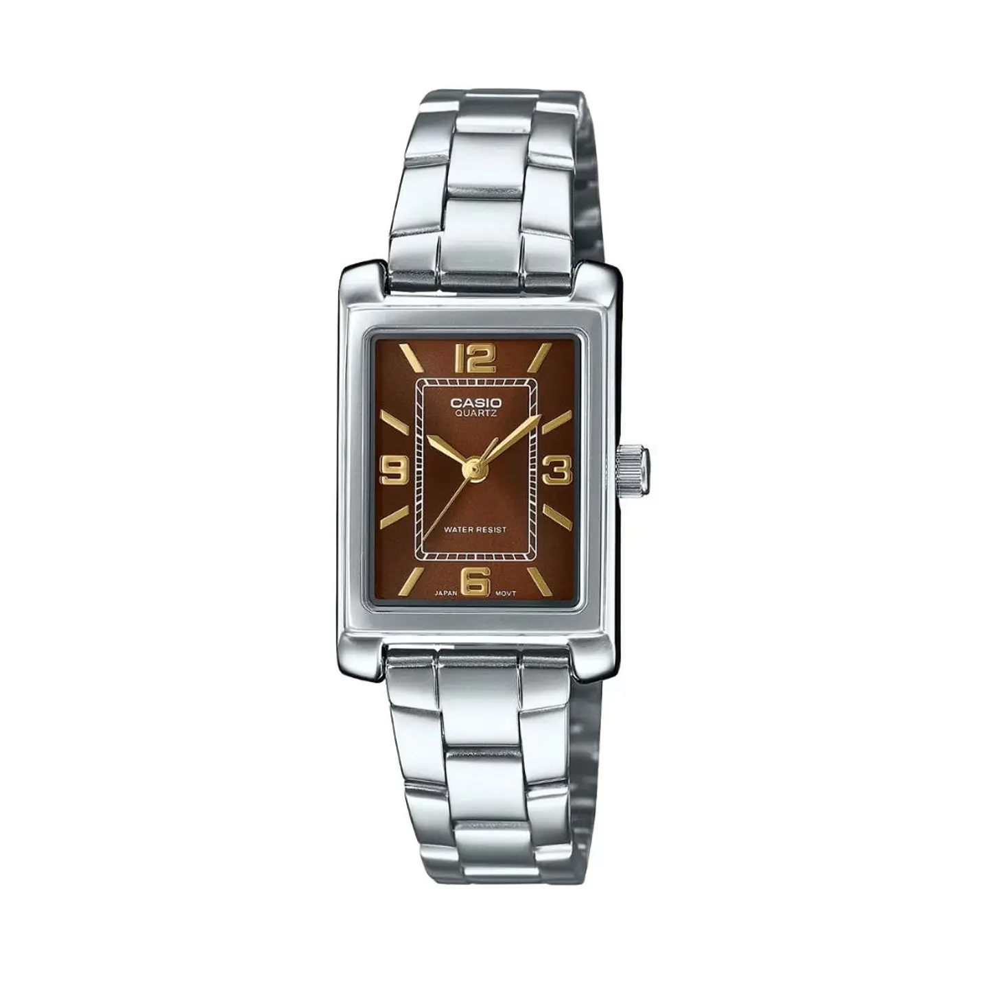 Reloj Analogo Casio LTP-1234DD-5ADF Para Mujer en Acero Color Plateado 1