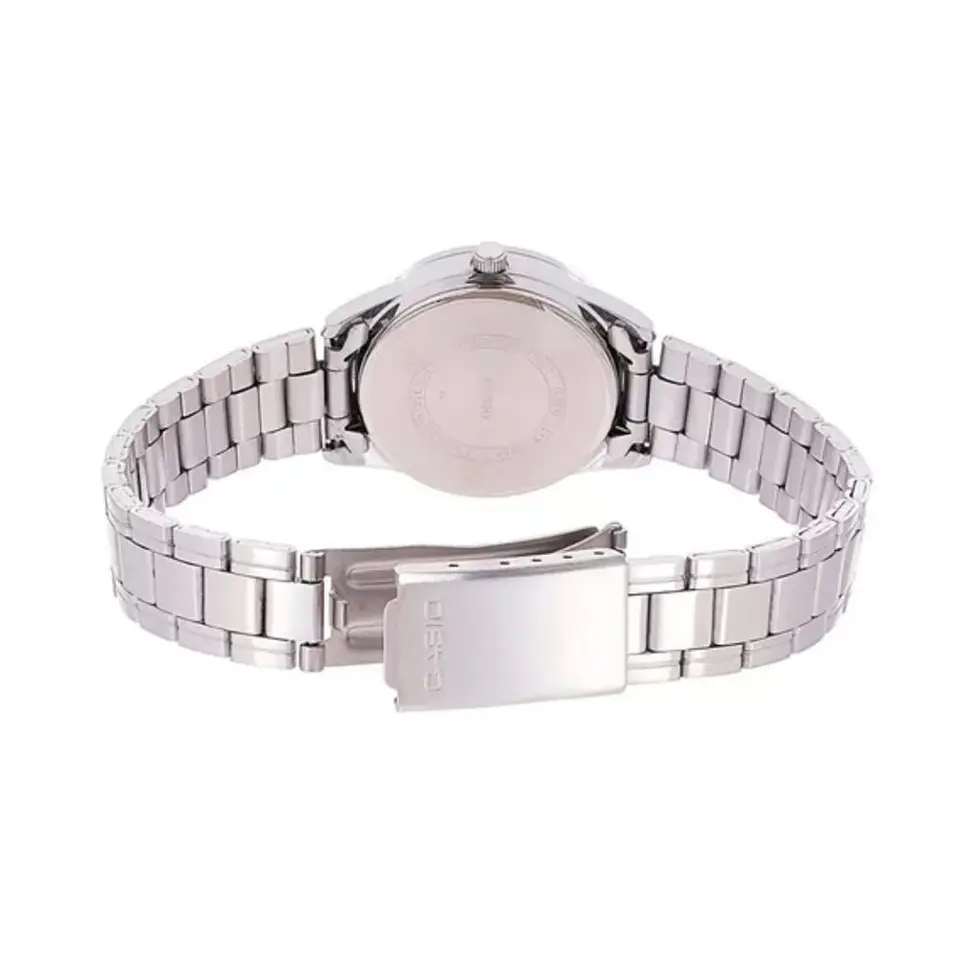 Reloj Analogo Casio LTP_V005D_4B Para Mujer en Acero Color Plateado 2
