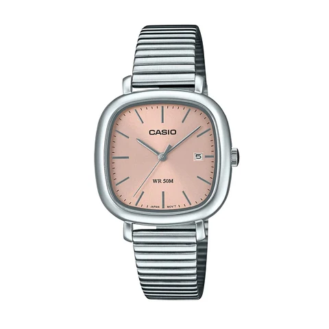 Reloj Analogo Casio LTP-B166D-4AVDF Para Mujer en Acero Color Plateado