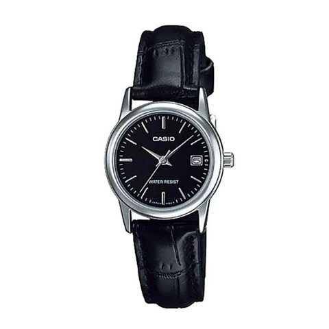 Reloj Analogo Casio LTP_V002L_1A Para Mujer en Acero Color Negro