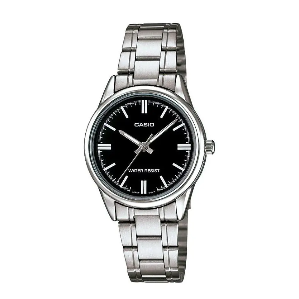 Reloj Analogo Casio LTP_V005D_1A Para Mujer en Acero Color Plateado 1