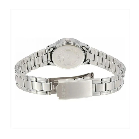 Reloj Analogo Casio LTPV002D-1B3UDF Para Mujer en Acero Color Plateado