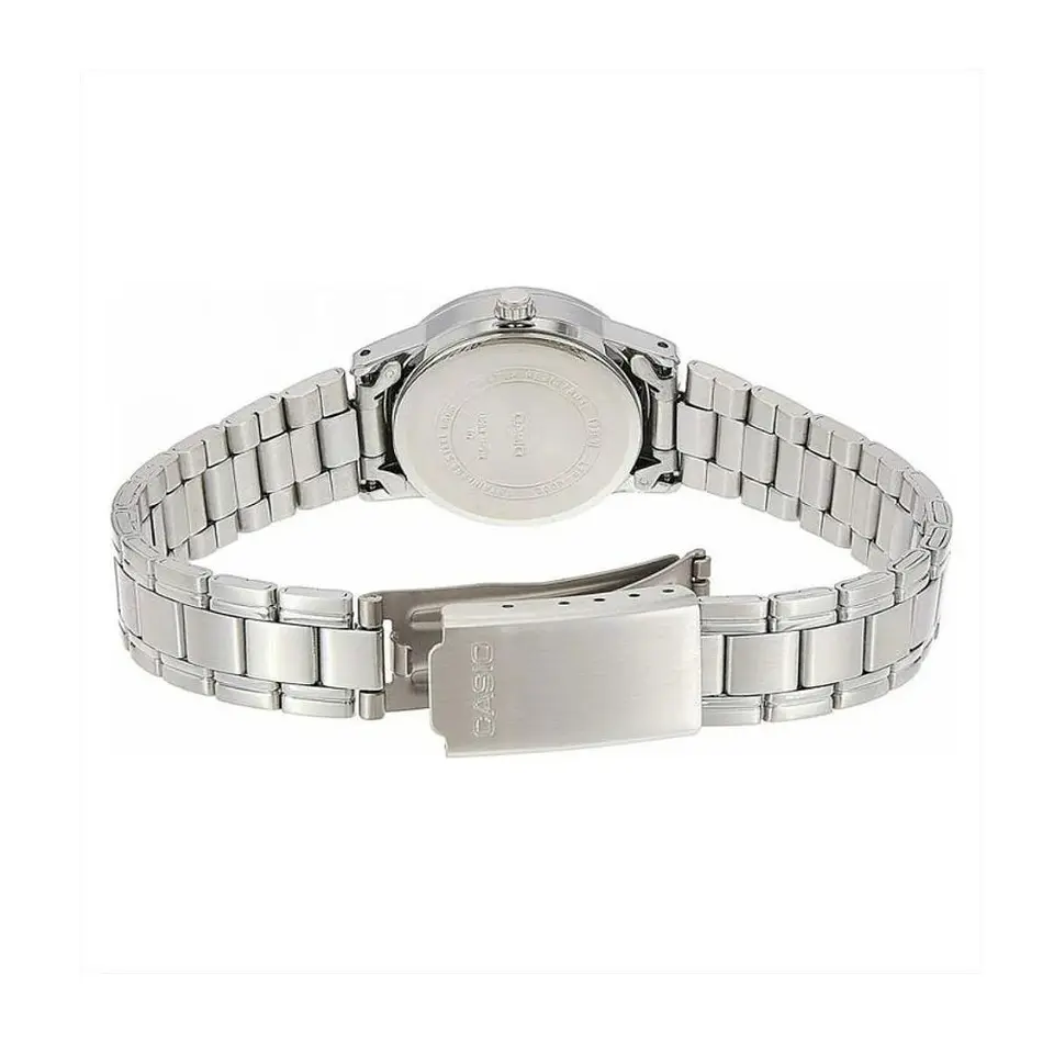 Reloj Analogo Casio LTPV002D-1B3UDF Para Mujer en Acero Color Plateado 2