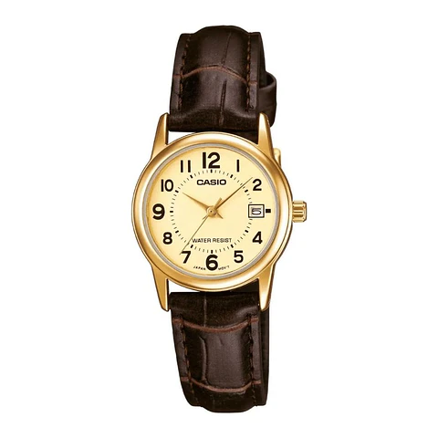 Reloj Analogo Casio LTP_V002GL_9B Para Mujer en Acero Color Negro