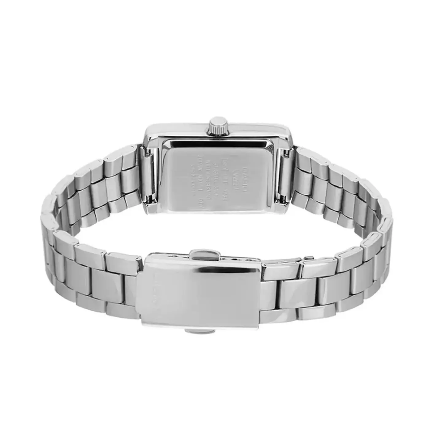 Reloj Analogo Casio LTP-1234DD-5ADF Para Mujer en Acero Color Plateado 2