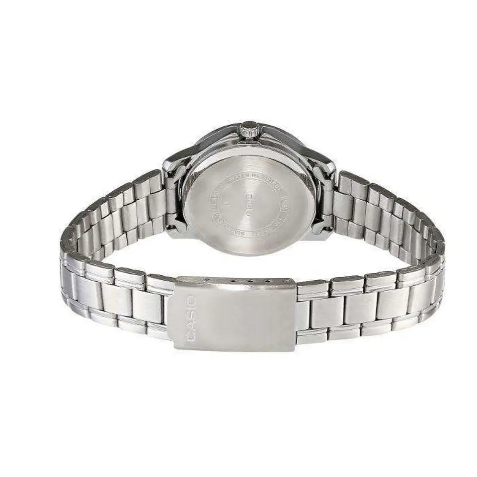 Reloj Analogo Casio LTP_V005D_1A Para Mujer en Acero Color Plateado 2