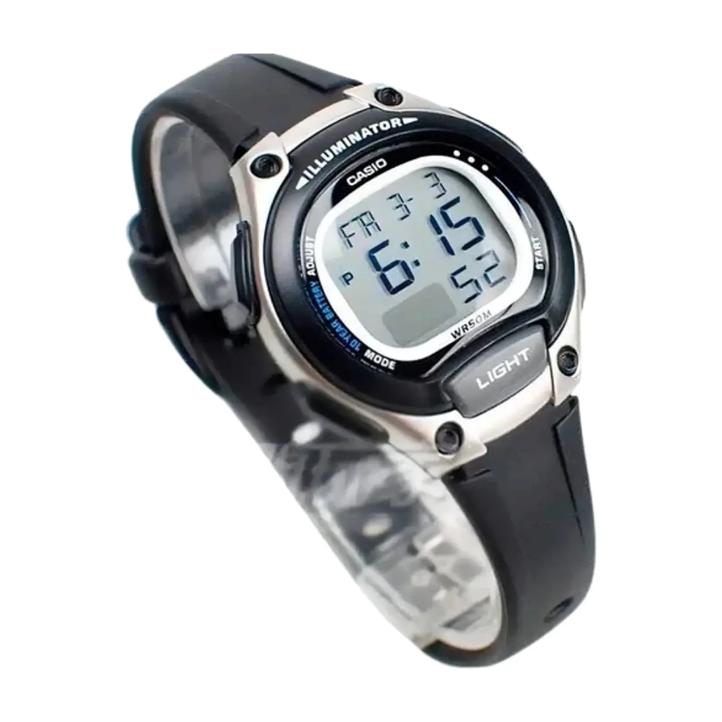 Reloj Digital Casio LW_203_1AV Para Hombre en Acero Color Negro 4