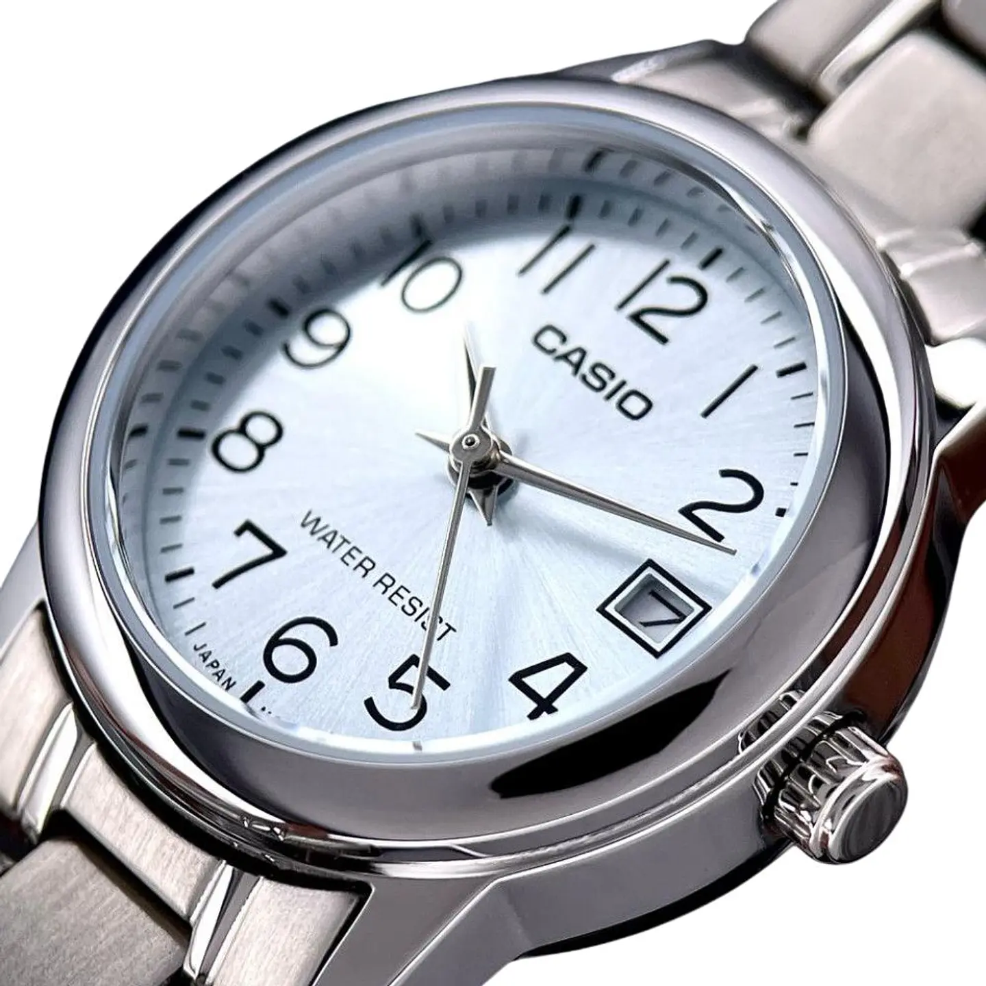 Reloj Analogo Casio LTP_V002D_2B Para Mujer en Acero Color Plateado 4