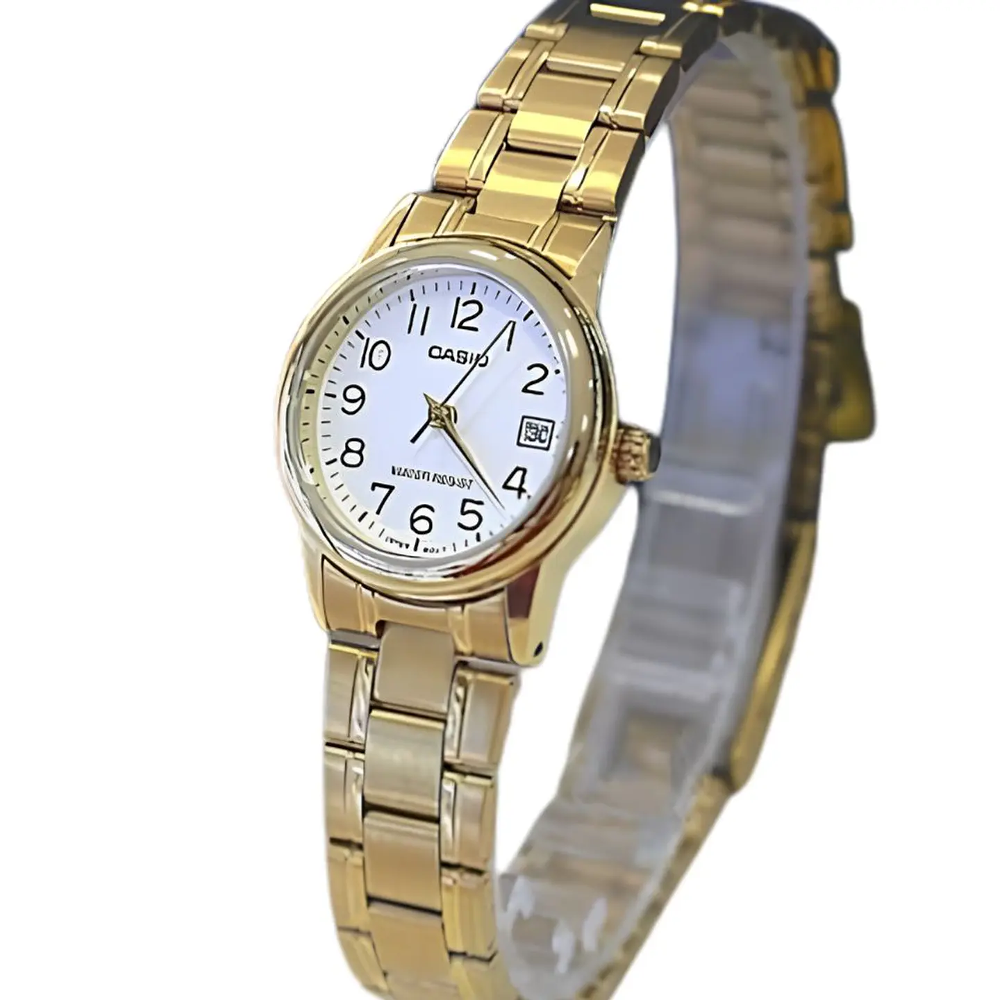 Reloj Analogo Casio LTP_V002G_7B2 Para Mujer en Acero Color Dorado 4