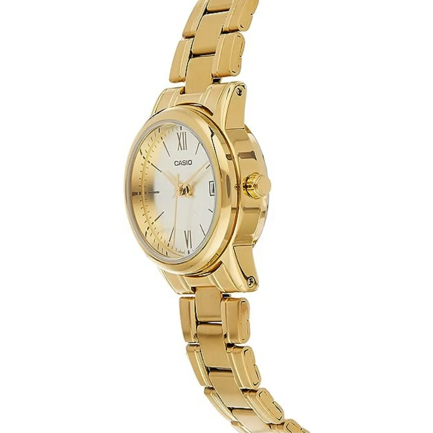Reloj Analogo Casio LTPV002G-9B3UDF Para Mujer en Acero Color Dorado 3