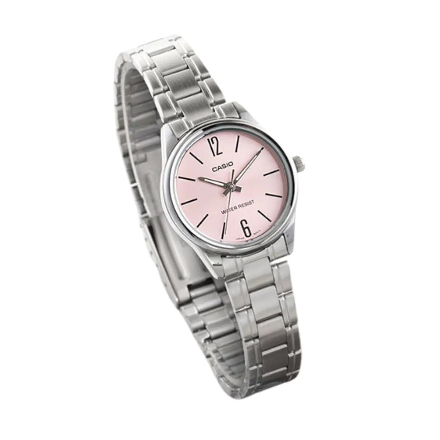 Reloj Analogo Casio LTP_V005D_4B Para Mujer en Acero Color Plateado 4