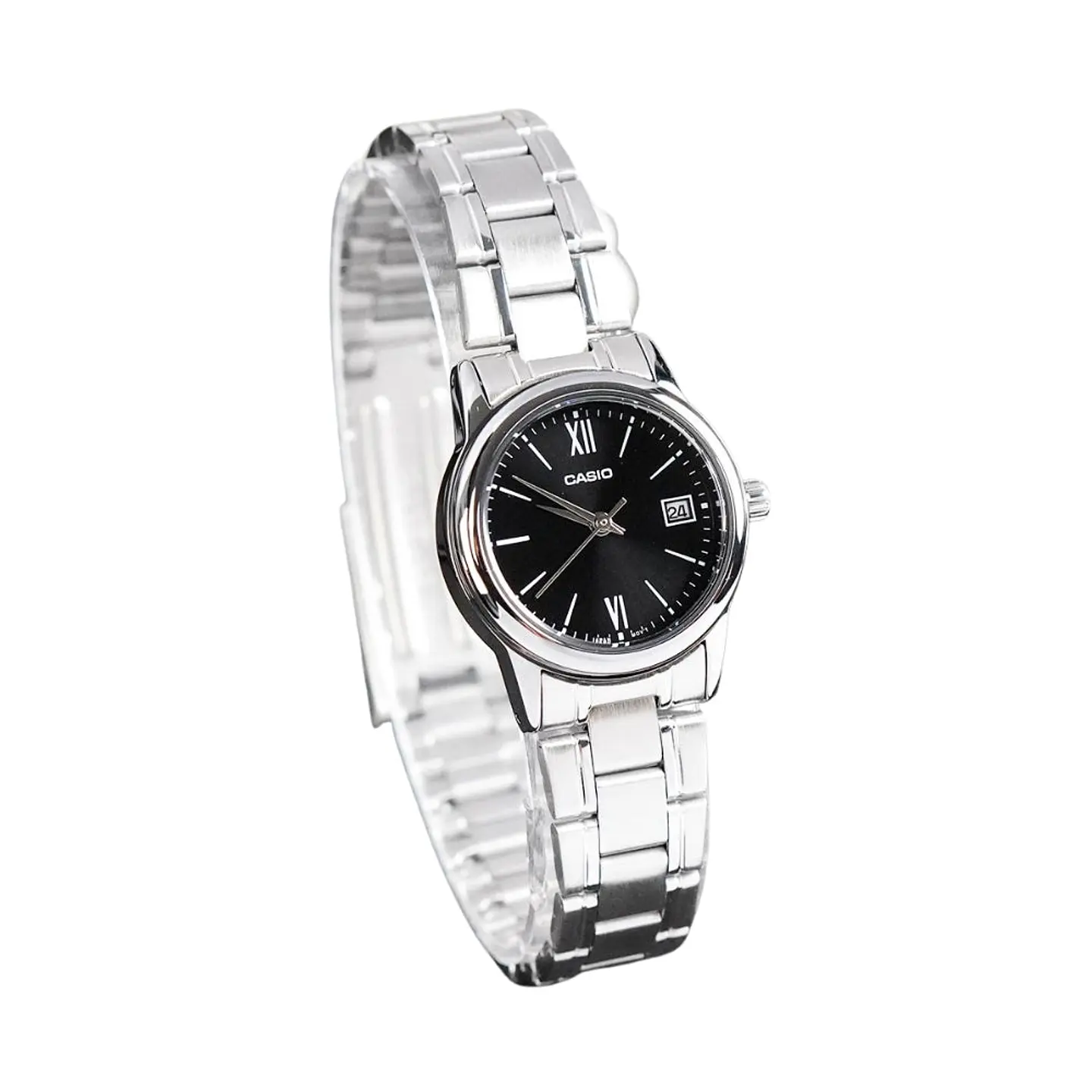 Reloj Analogo Casio LTPV002D-1B3UDF Para Mujer en Acero Color Plateado 4