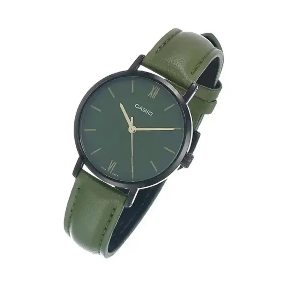 Reloj Analogo Casio LTP-VT02BL-3AUDF Para Mujer en Acero Color Verde 4