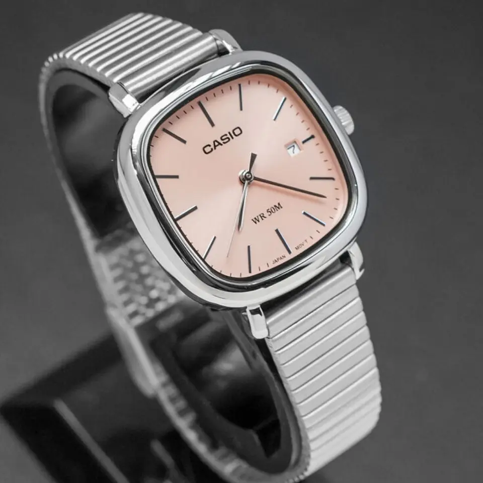 Reloj Analogo Casio LTP-B166D-4AVDF Para Mujer en Acero Color Plateado 5