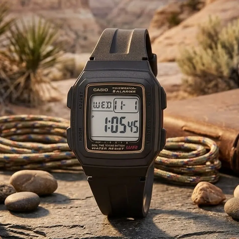 Reloj Digital Casio LTPV002L-2B3UDF Para Hombre en Resina Color Negro 5