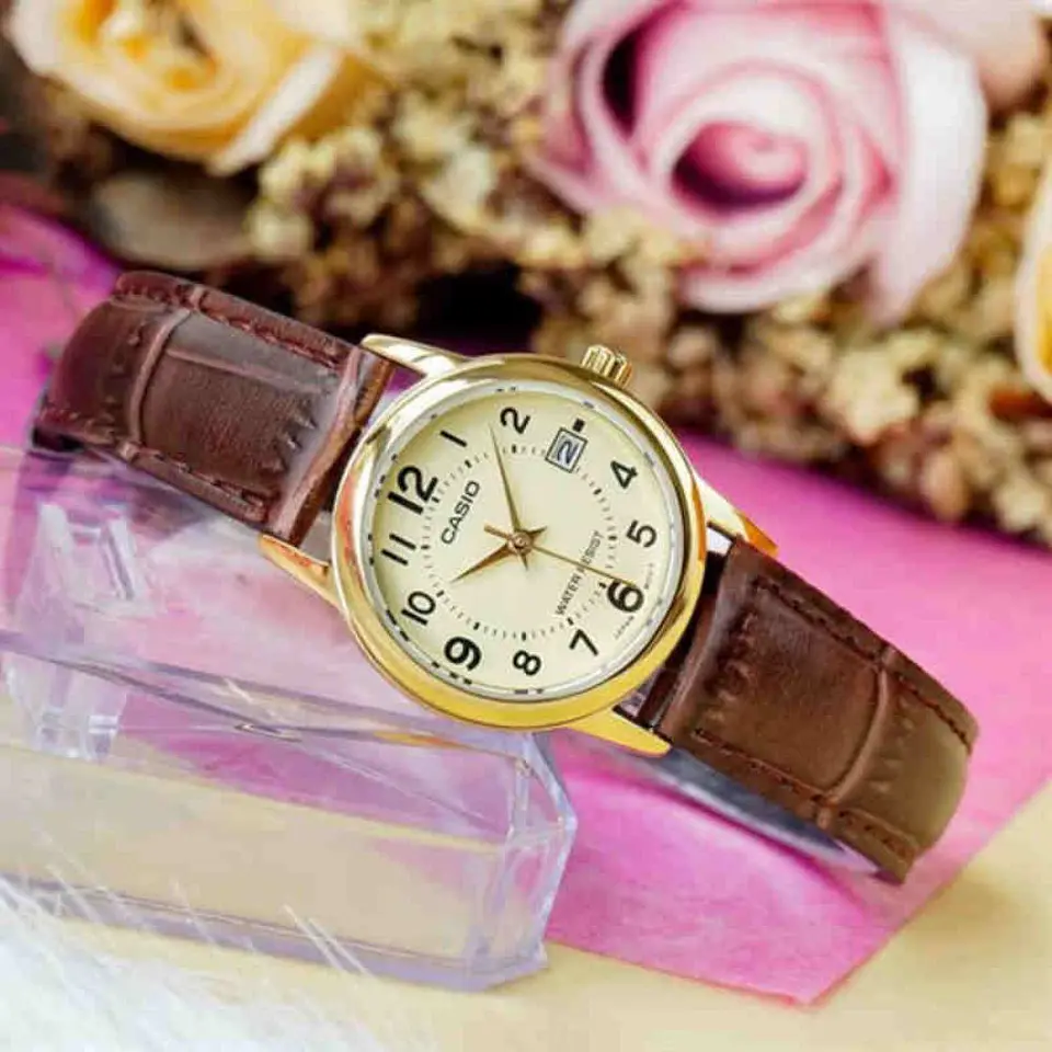 Reloj Analogo Casio LTP_V002GL_9B Para Mujer en Acero Color Negro 5