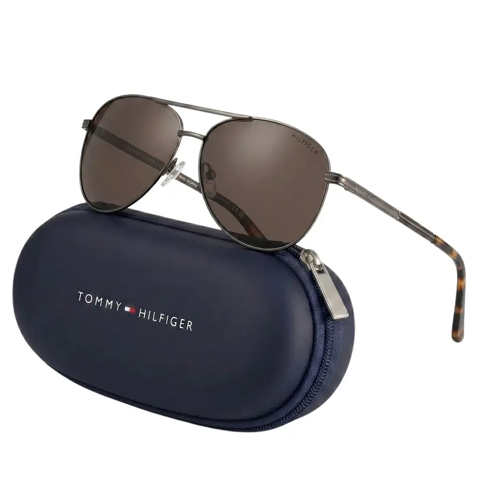 Gafas de Sol Polarizado TOMMY HILFIGER OUTLOOK X62131 Marron Habana Hombre Talla 60mm 1