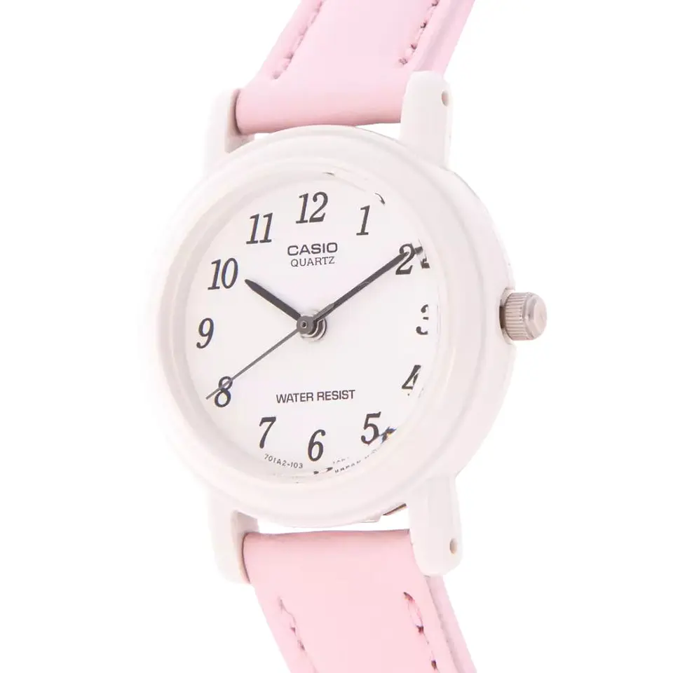 Reloj Casio Original LQ-139L-4B2DF Para Mujer en Cuero Color Rosado 3