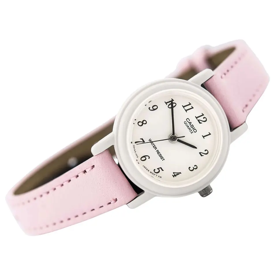 Reloj Casio Original LQ-139L-4B2DF Para Mujer en Cuero Color Rosado 7
