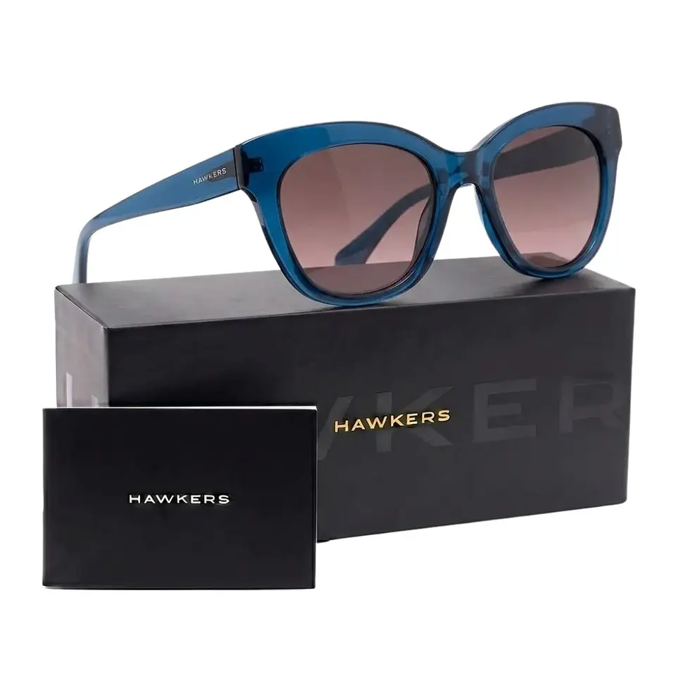 Gafas de Sol Hawkers AUDREY 110028 Azul Semitransparente Unisex Talla 52 mm 1