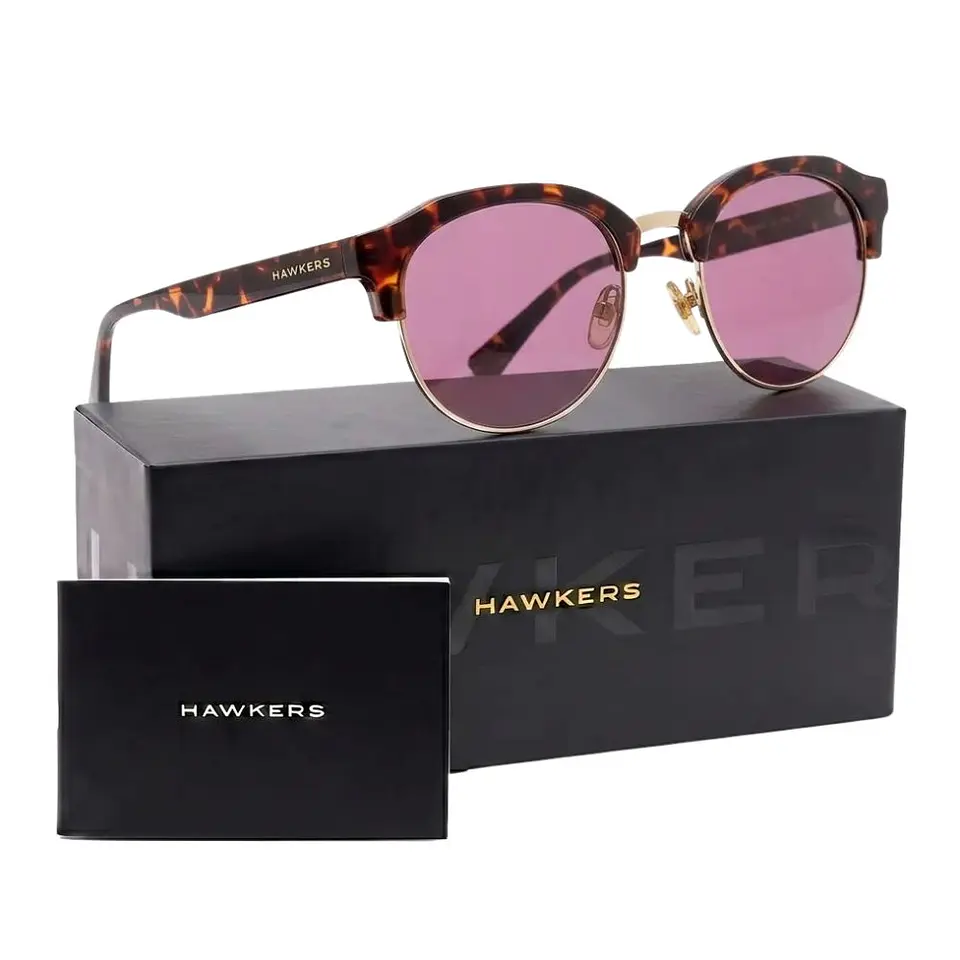 Gafas de Sol Hawkers CLASSIC ROUNDED ROCTR03 Rosado Espejado Unisex Talla 51 mm 1