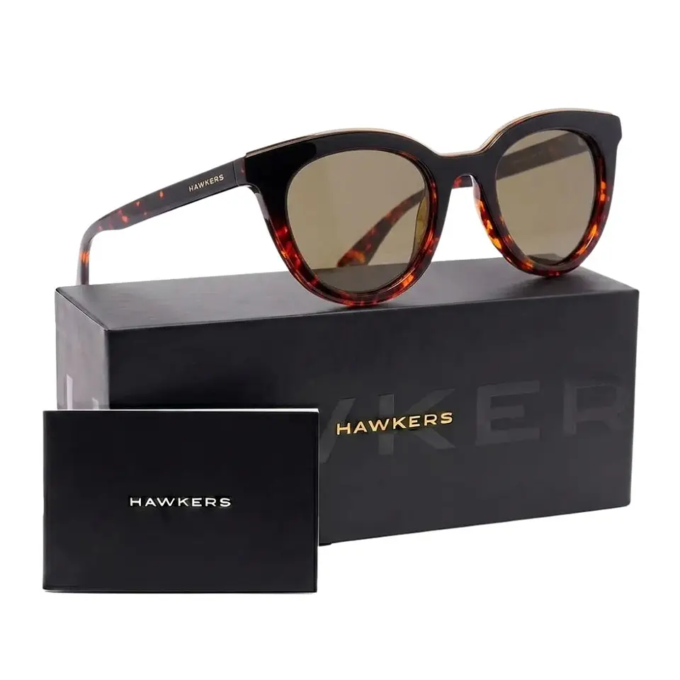 Gafas de Sol Polarizado Hawkers BELLA HBEL22BDTP Dorado Espejado Unisex Talla 49 mm 1