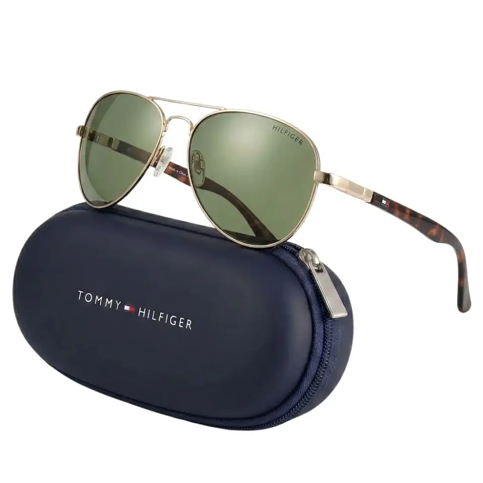 Gafas de Sol Originales TOMMY HILFIGER OUTLOOK 66396221 Verde Unisex Talla 57mm 1
